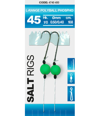 Spro SPRO  45 SALT RIG LR POLYBALL PHOSPHO