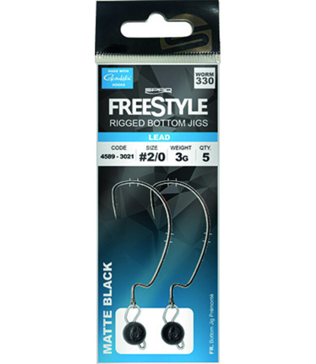 SPRO Freestyle SPRO FREESTYLE RIGGED BOTTOM JIG  BLACK