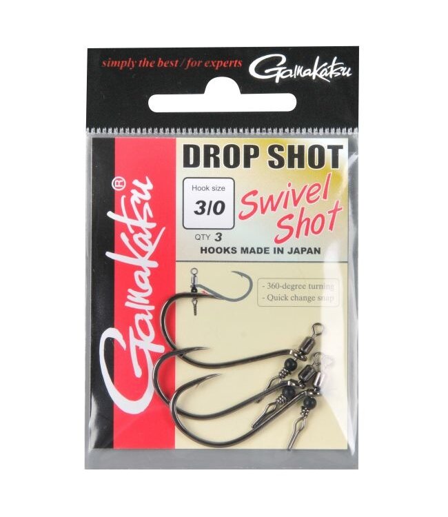 Gamakatsu GAMAKATSU  SWIVEL SHOT HOOKS BLACK