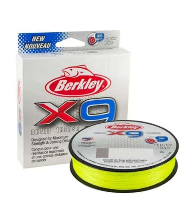 Berkley BERKLEY X9 BRAID FLAME GREEN 150M