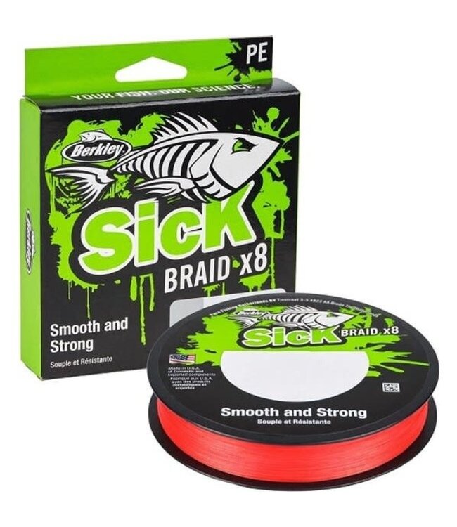 Berkley BERKLEY SICK BRAID X8 RED 150M