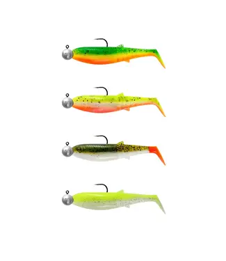 Savage Gear SAVAGE GEAR CANNIBAL SHAD MIX, Set van 4 Softbaits (6,8-12,5cm)