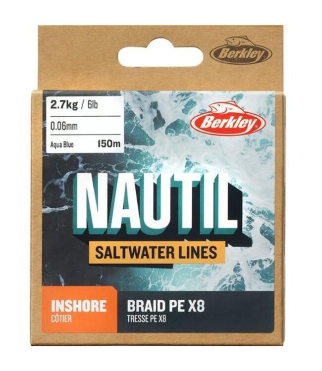Berkley Berkley NAUTIL Braidx8 300m AquaBlue