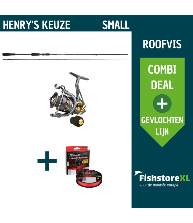 FishstoreXL Henry’s Keuze Small – Roofvisset + Gratis Spiderwire