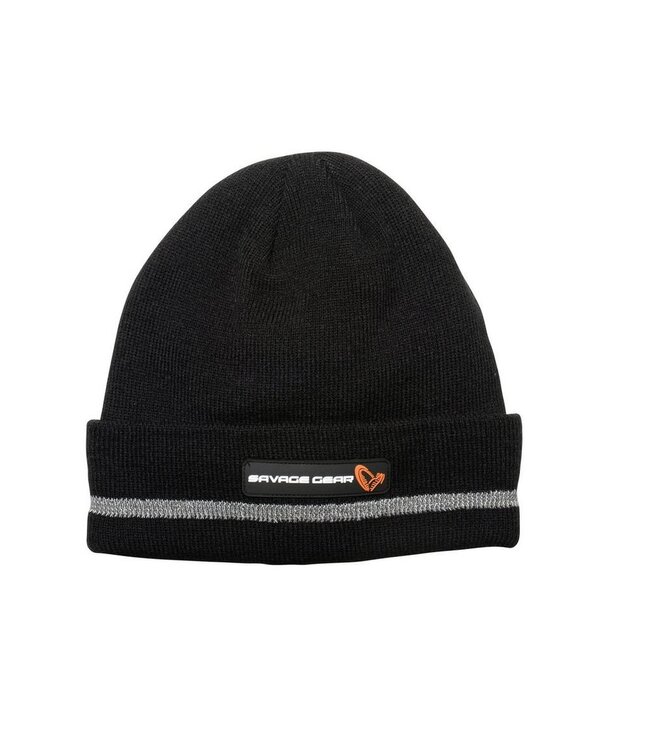 Savage Gear SAVAGE GEAR Reflex Beanie One Size Black/Reflex