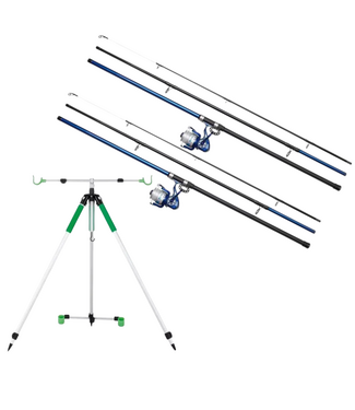 FishstoreXL Complete Strandhengel Set 2 Hengels met Tripod