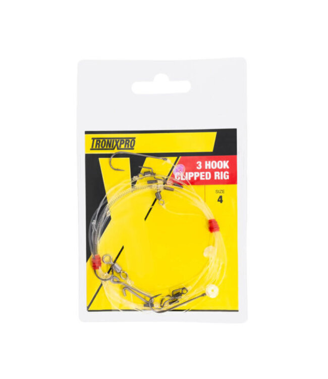 TRONIXPRO TRONIXPRO 3 Hook Clipped Onderlijn