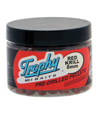 TROPHY BAITS TROPHY BAITS Pre-Drilled Red Krill Pellet 8mm 90g