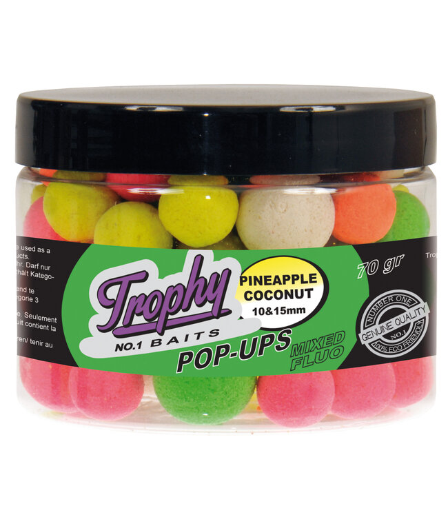 Albatros  TROPHY BAITS Fluo Pop-Ups 10 & 15mm 70g