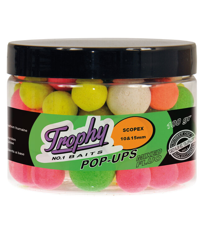Albatros  TROPHY BAITS Fluo Pop-Ups 10 & 15mm 70g