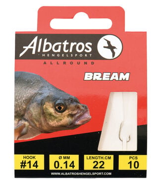 Albatros  ALBATROS Hakenboekje Brasem #14 22cm 0.14mm