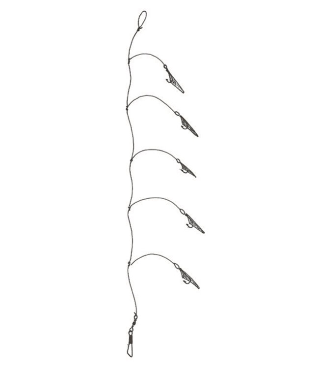 Albatros  ALBATROS Deep Blue Herring Paternoster 5 Haken