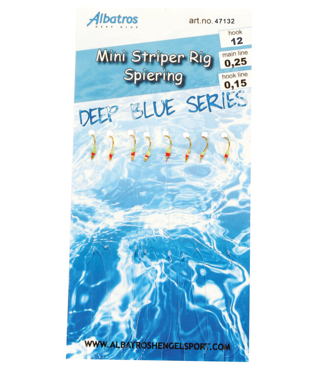 Albatros  ALBATROS Deep Blue Mini Striper / Spiering Rig 8 Haken #12