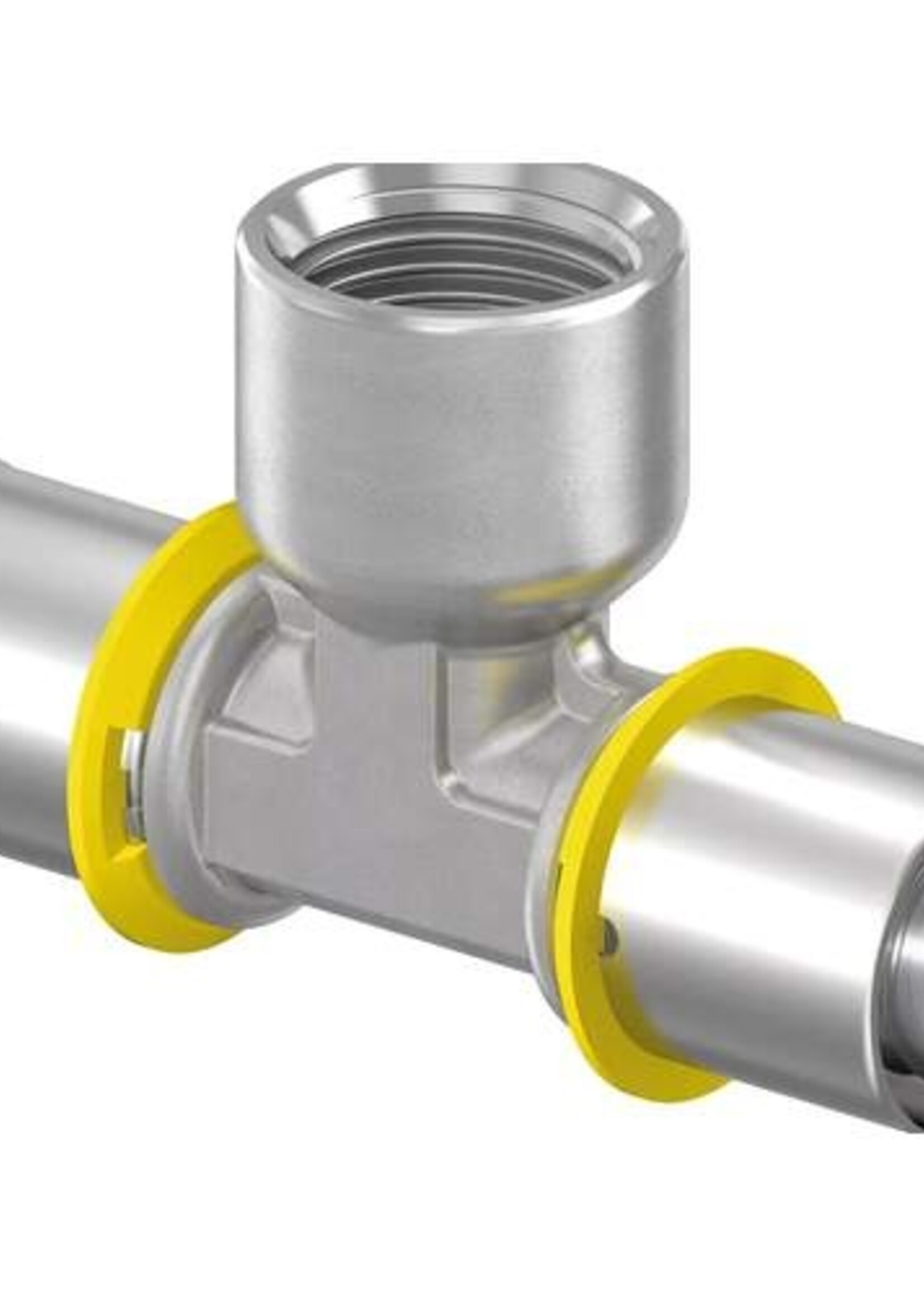Uponor Gas Press T-stuk 20x1/2x20 mm-1030564