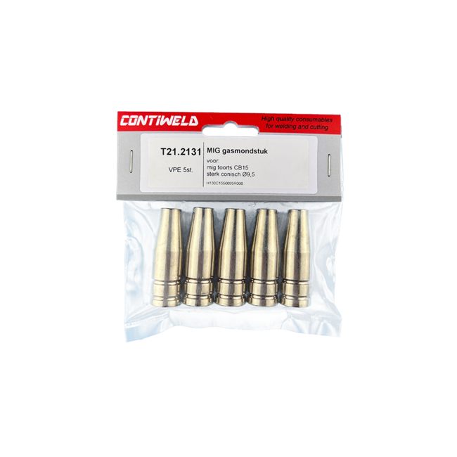 Gasmondstuk voor toorts CB15, sterk conisch, opening Ø9,5