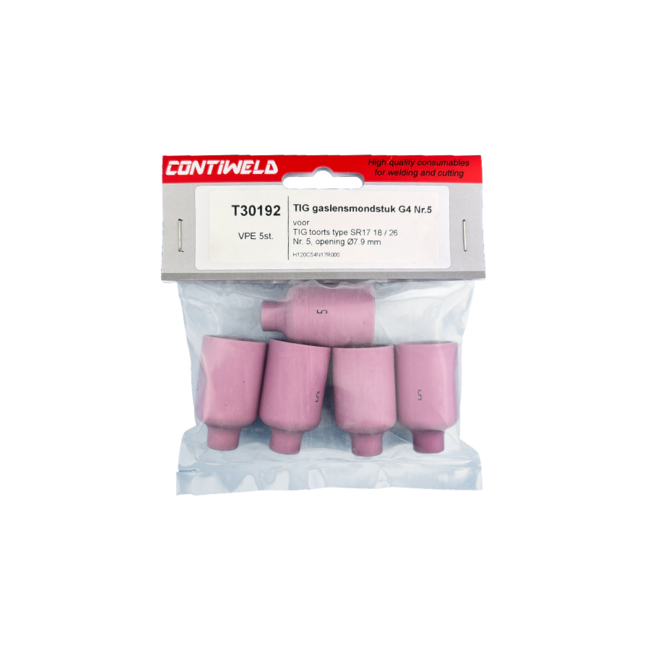 Gaslensmondstuk G4, voor toorts SR17, SR26, SRW18, Nr. 5, opening Ø7,9