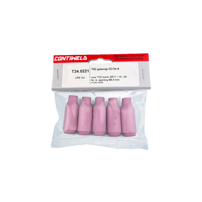 Gascup voor toorts SRX17, SRX26, SRX18, Nr. 4, opening Ø6,4