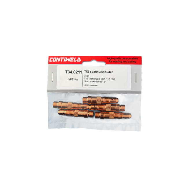 Spanhulshouder F3, voor toorts SR17, SR26, SRW18, voor elektrode Ø1,0