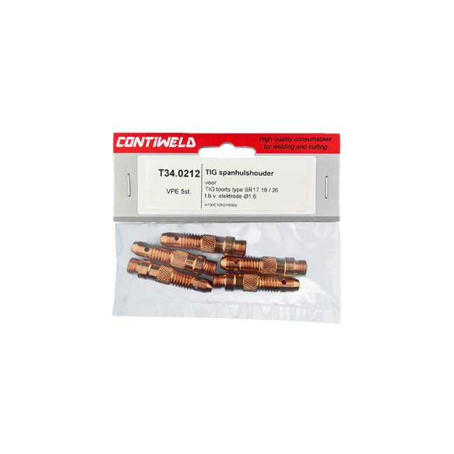 Spanhulshouder F3, voor toorts SR17, SR26, SRW18, voor elektrode Ø1,6