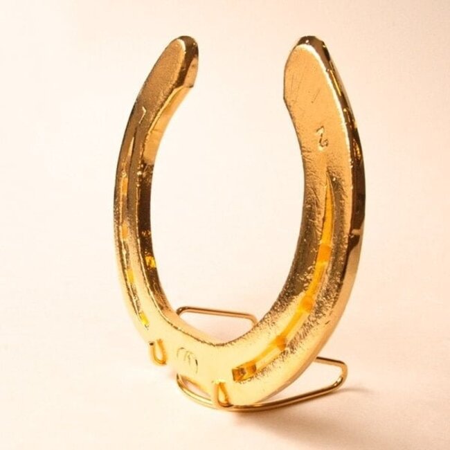 Gelukshoefijzer Display Standaard Goldplated