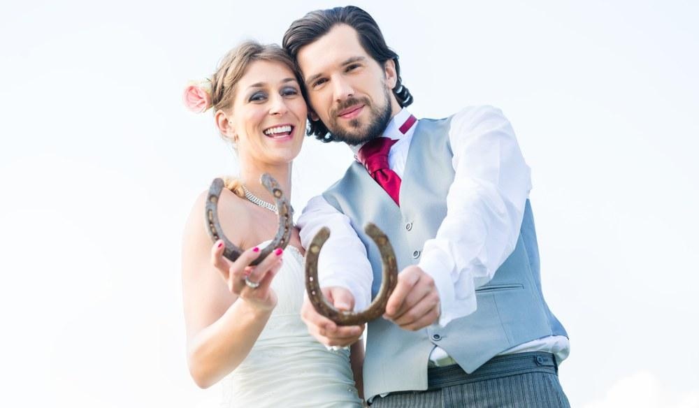 Un fer à cheval comme cadeau de mariage