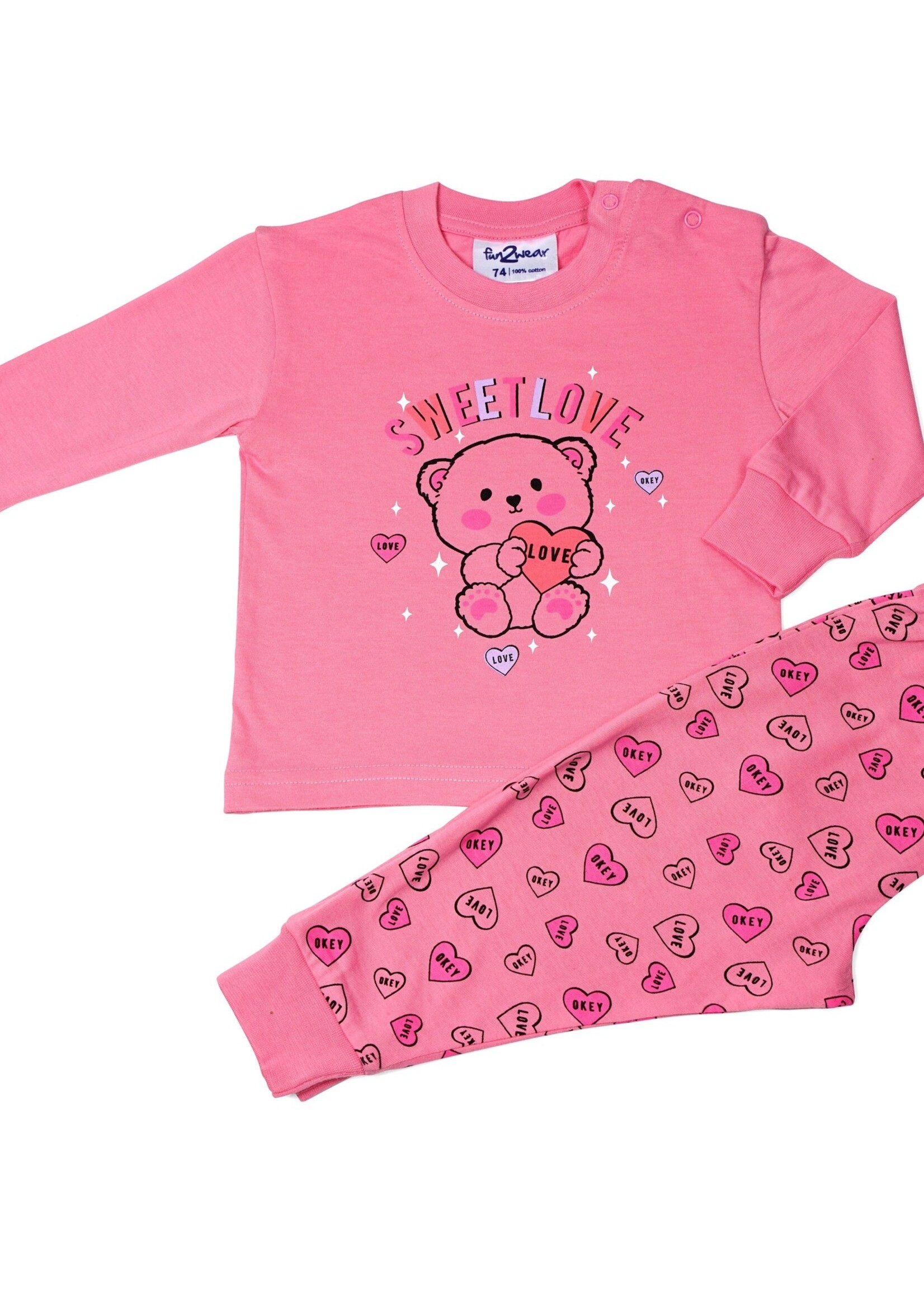 Fun2Wear Fun2Wear Sweet Love Pyjama Baby