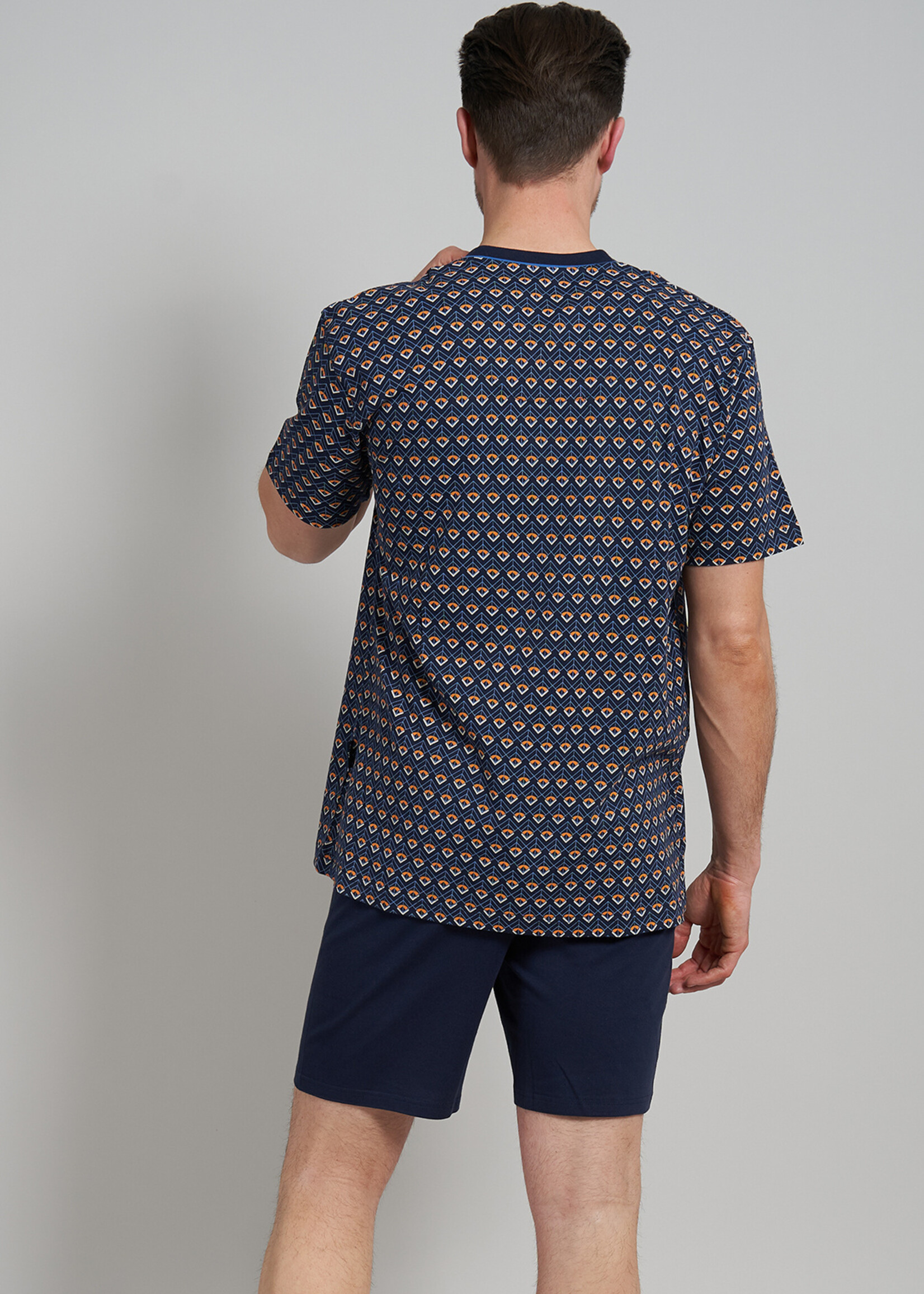 Götzburg Gotzburg heren shortama blauw modern