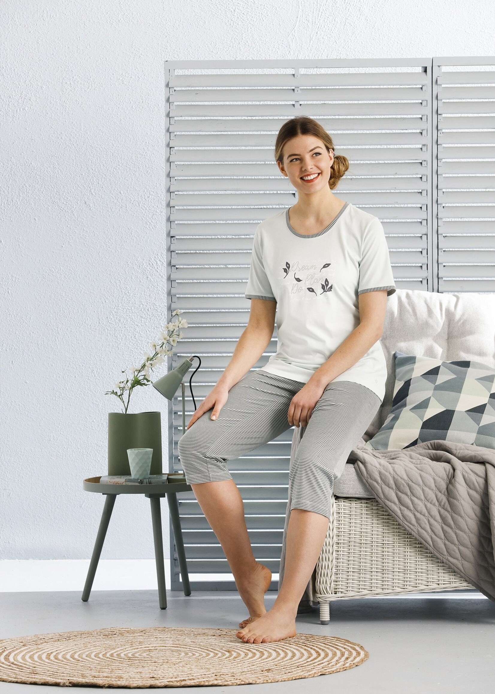 Pastunette Pastunette Dames Pyjama met driekwart broek