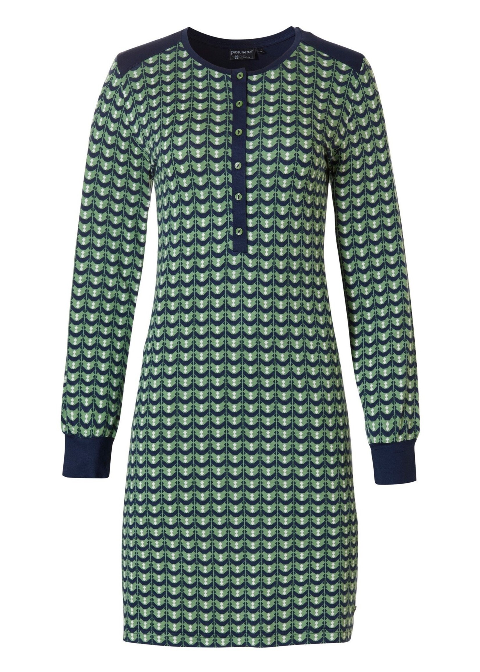 Pastunette Deluxe dames nachthemd - graphic green