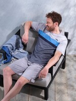 Pastunette Pastunette heren shortama  - blue grey