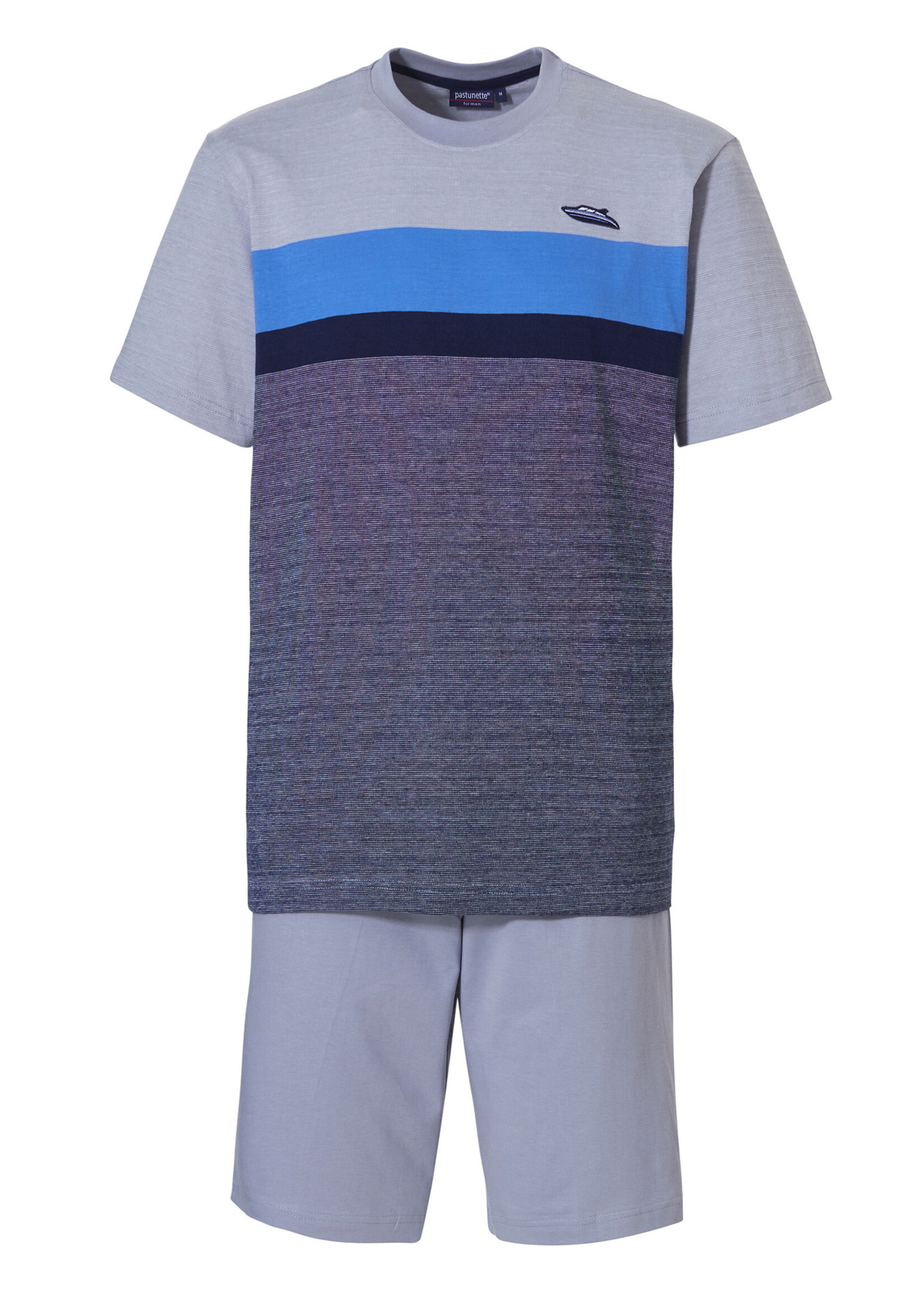 Pastunette Pastunette heren shortama  - blue grey