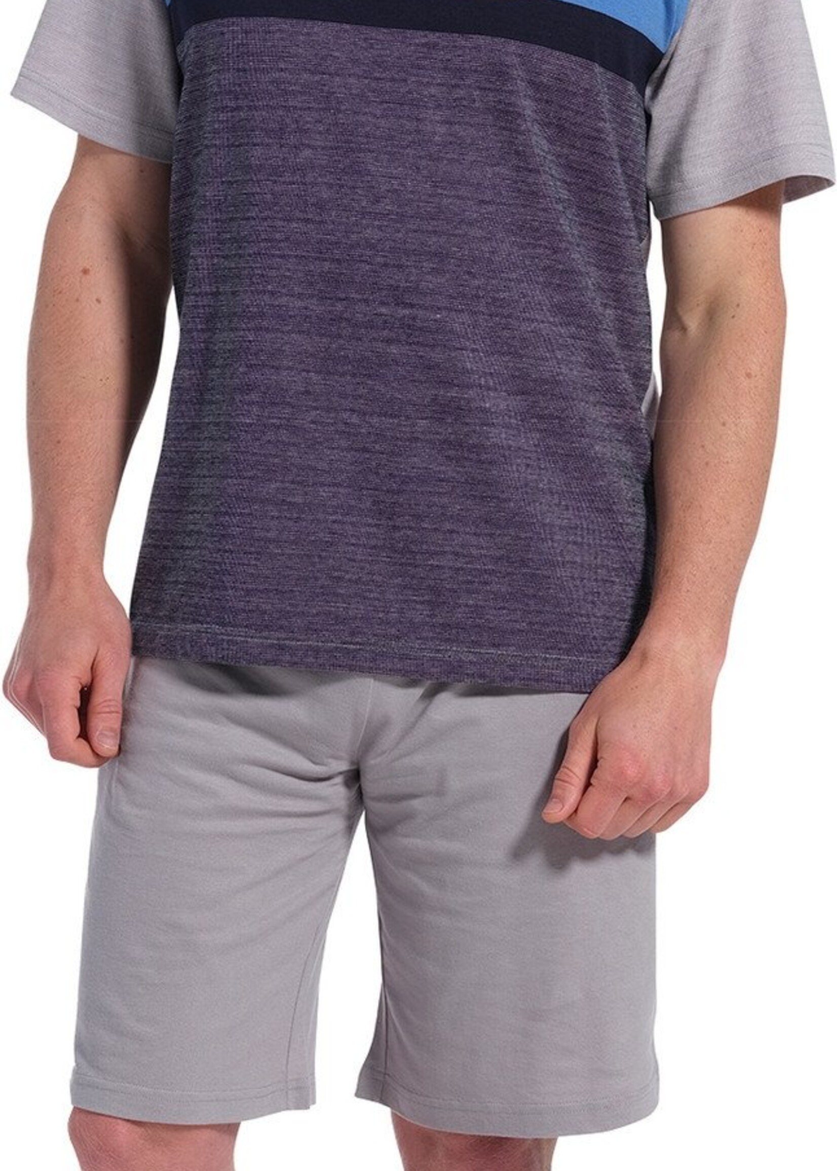 Pastunette Pastunette heren shortama  - blue grey
