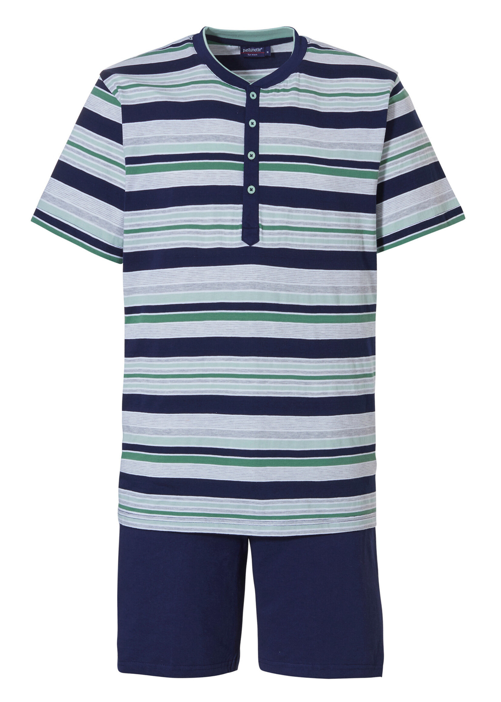 Pastunette Pastunette Heren Shortama  - stripes