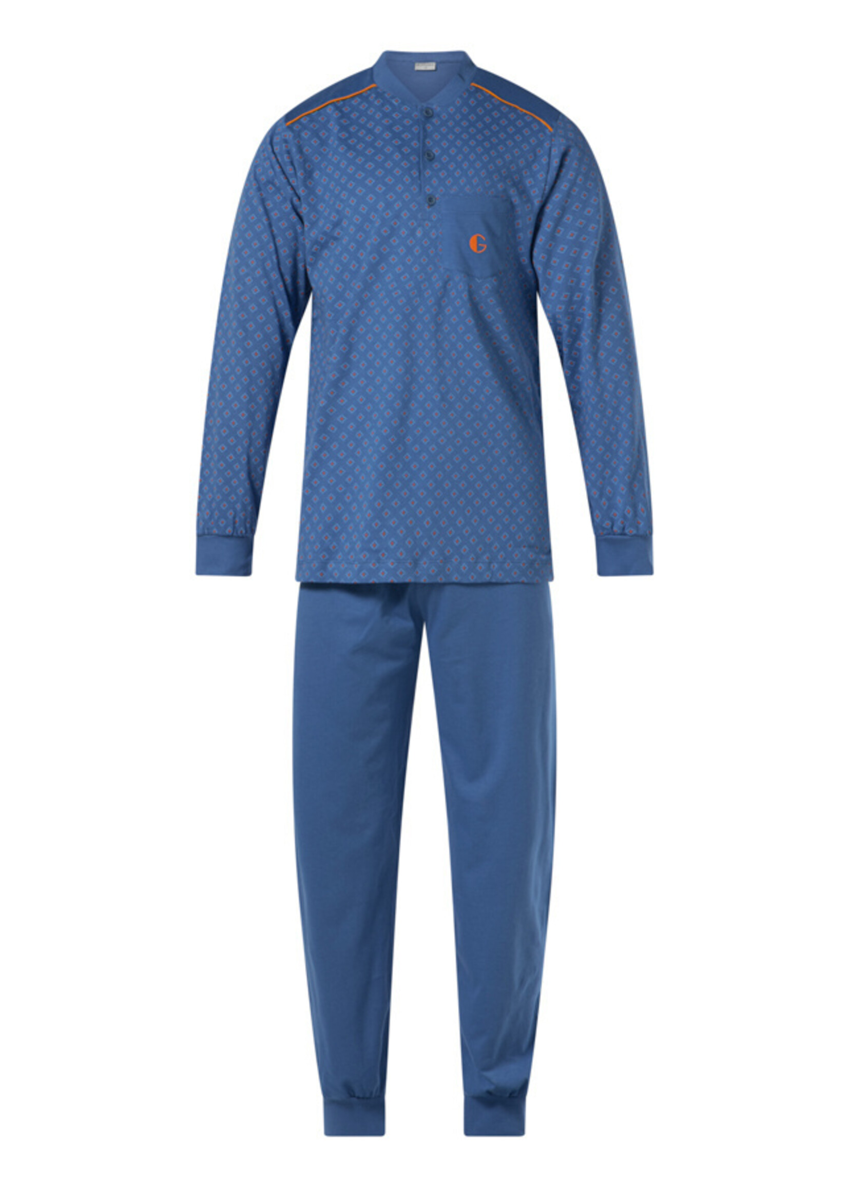Gentlemen Gentlemen heren pyjama - blauw