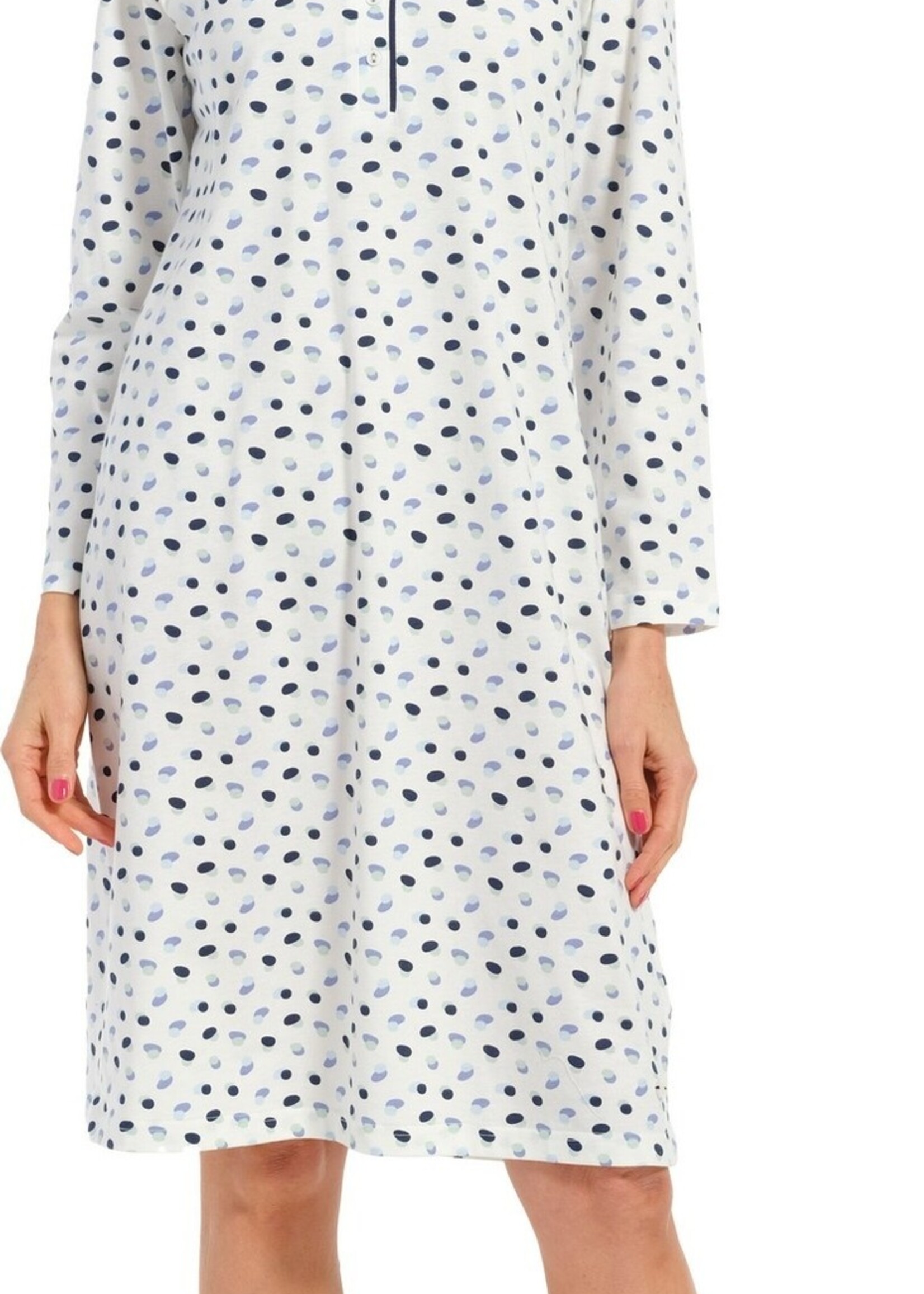 Pastunette Pastunette dames nachthemd lange mouw - dots
