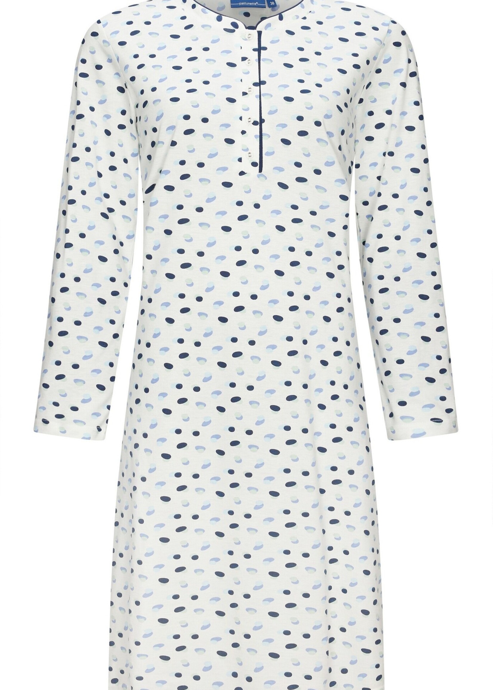 Pastunette Pastunette dames nachthemd lange mouw - dots