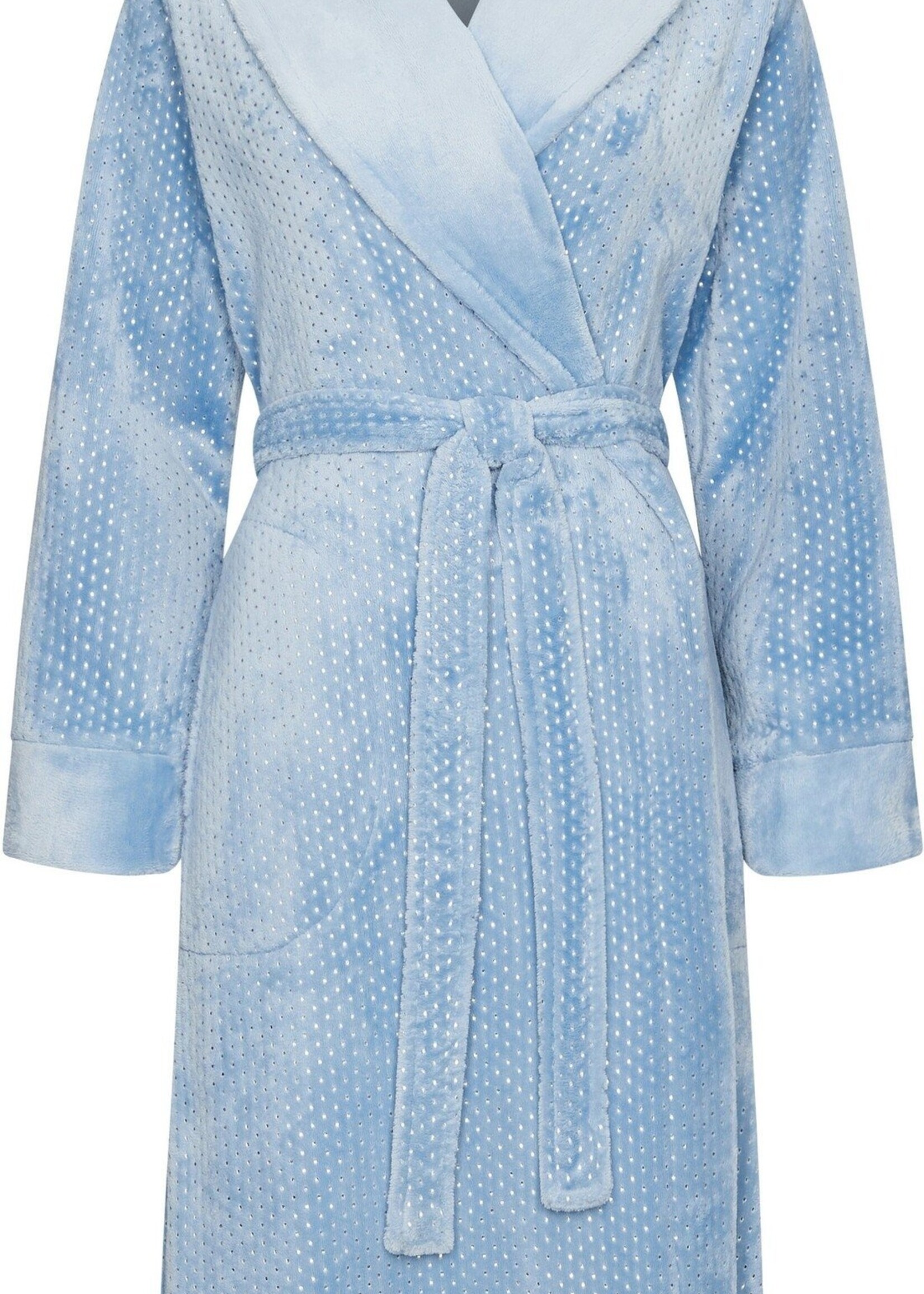 Pastunette Pastunette dames badjas fleece - blue