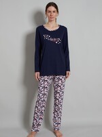 Götzburg Gotzburg dames pyjama katoen - donkerblauw