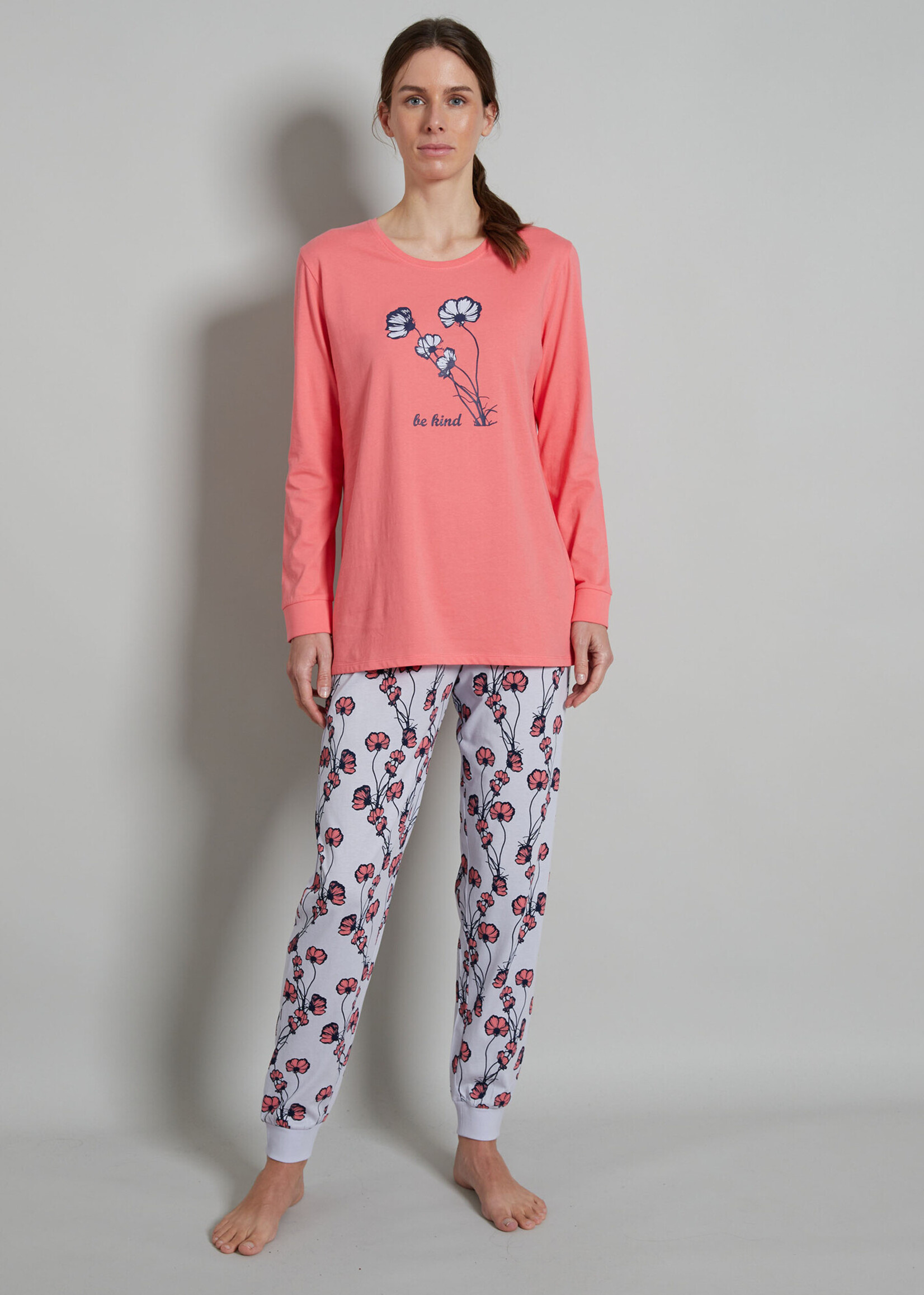 Götzburg Gotzburg dames pyjama katoen - multi coral