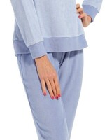 Pastunette Pastunette badstof dames pyjama - blauw