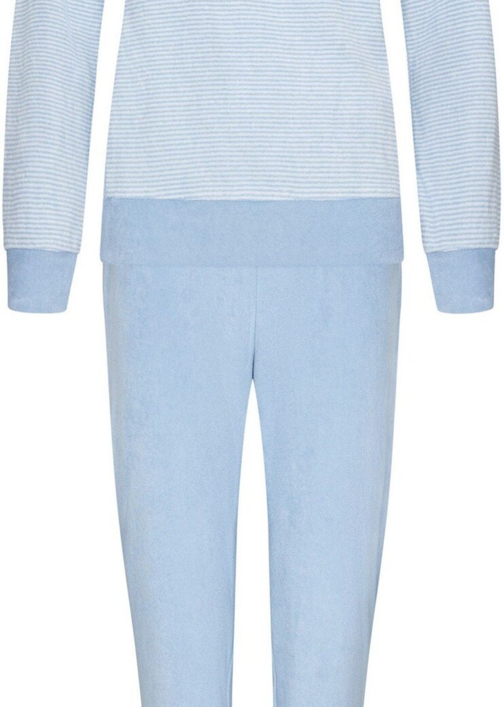 Pastunette Pastunette badstof dames pyjama - blauw