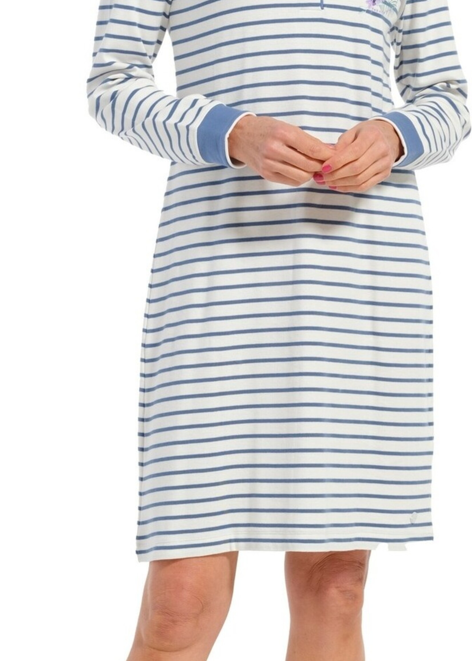 Pastunette Pastunette dames nachthemd lange mouw - interlock