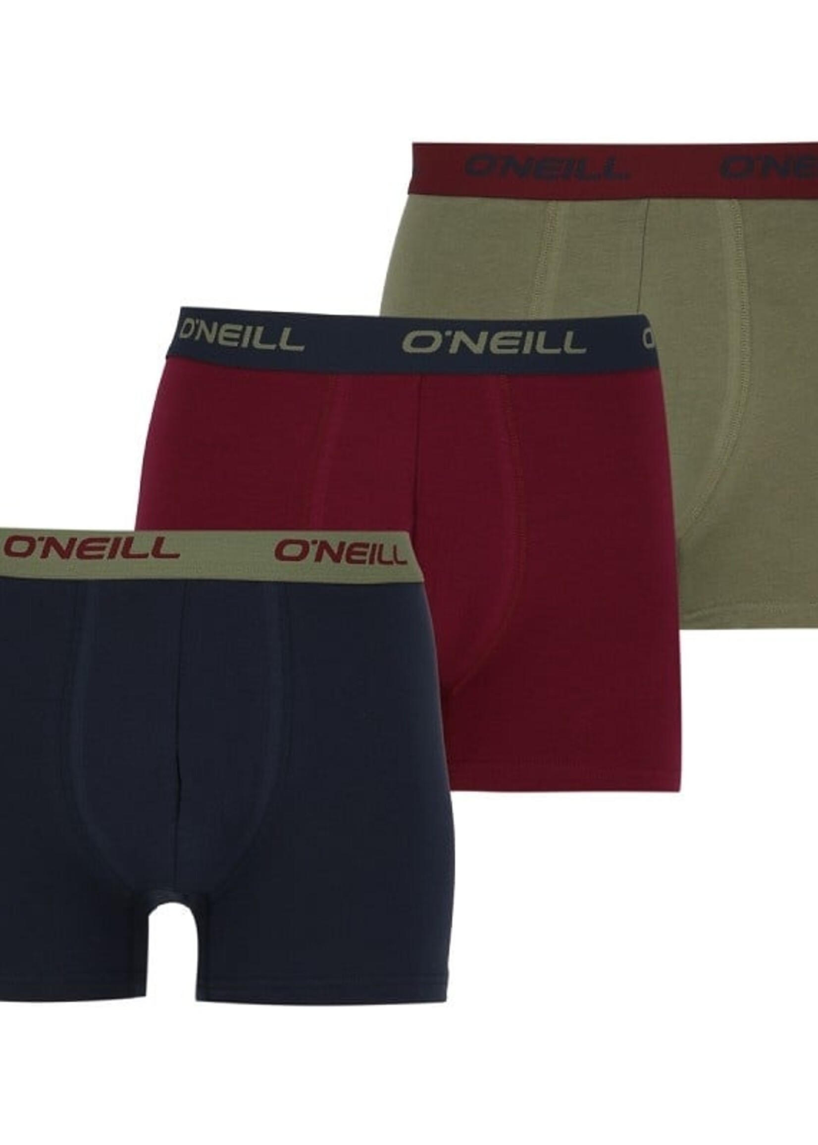 O'Neill O'Neill Heren Boxershorts 3-pack - marine wine