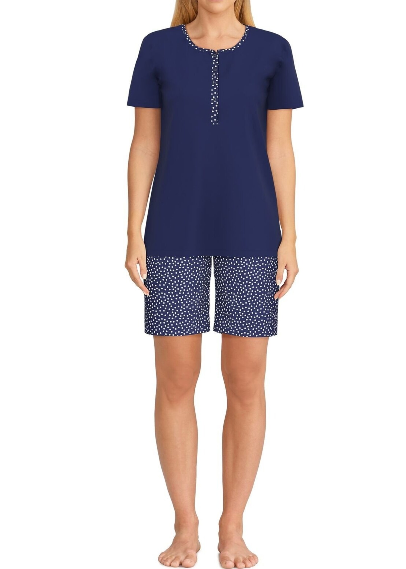 Götzburg Dames shortama katoen - blauw