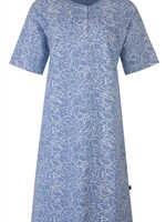 Medaillon Dames nachthemd katoen - blauw multi