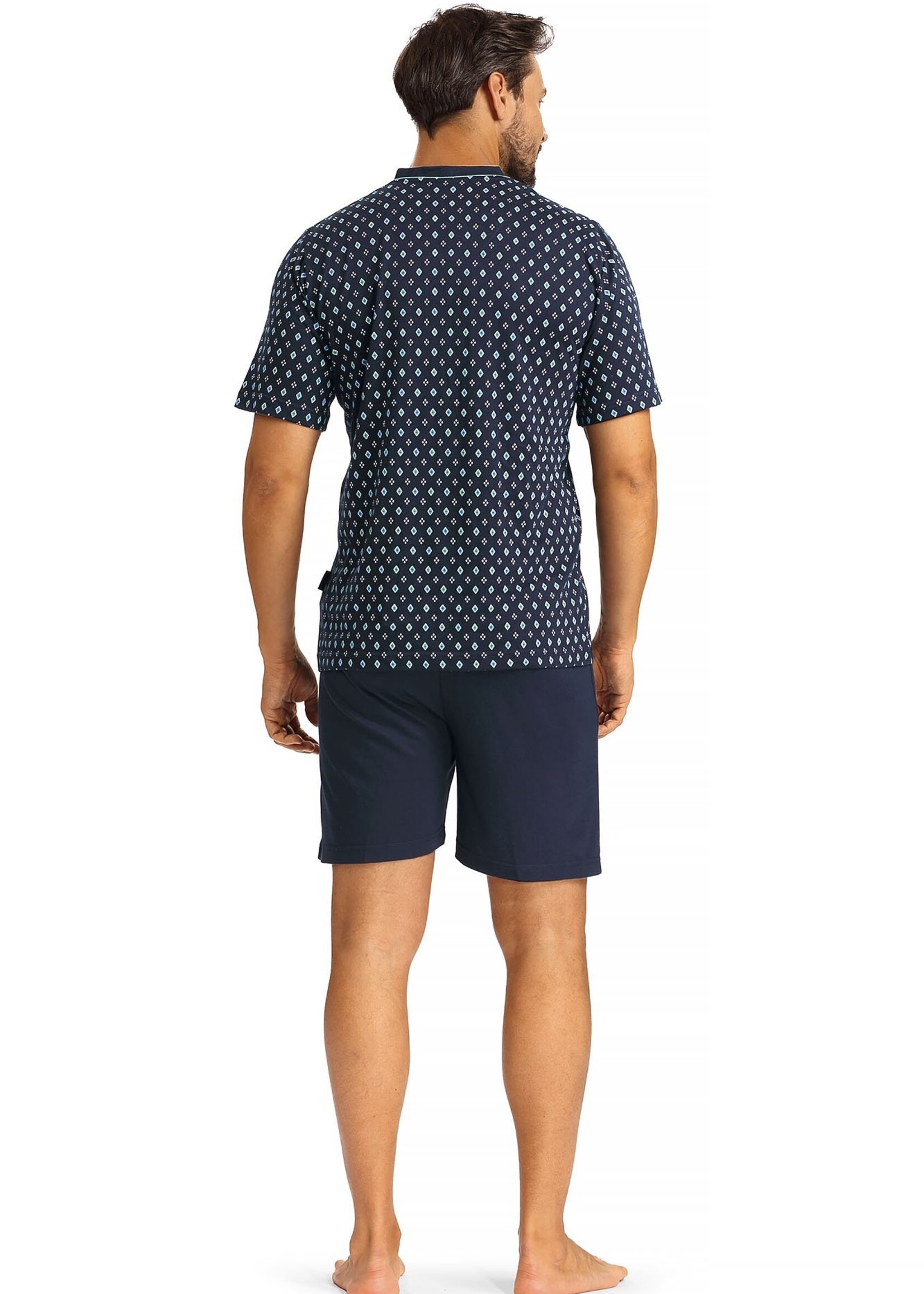 Comte Heren shortama katoen - print