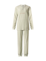 Cocodream Dames pyjama velours - groen grijs