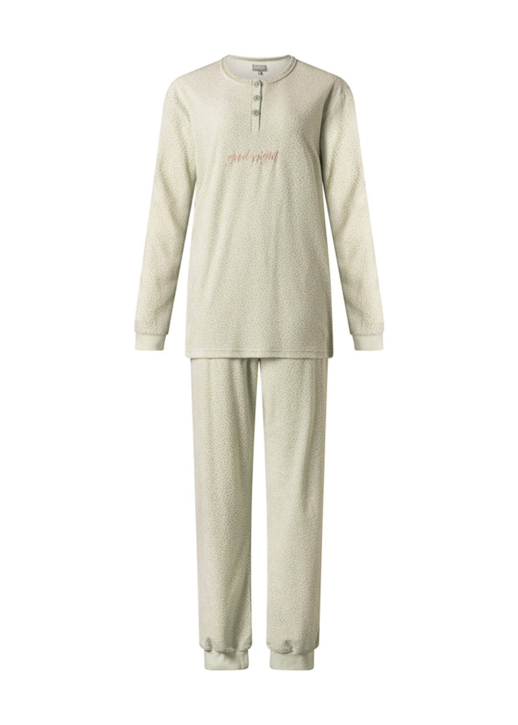 Cocodream Dames pyjama velours - groen grijs