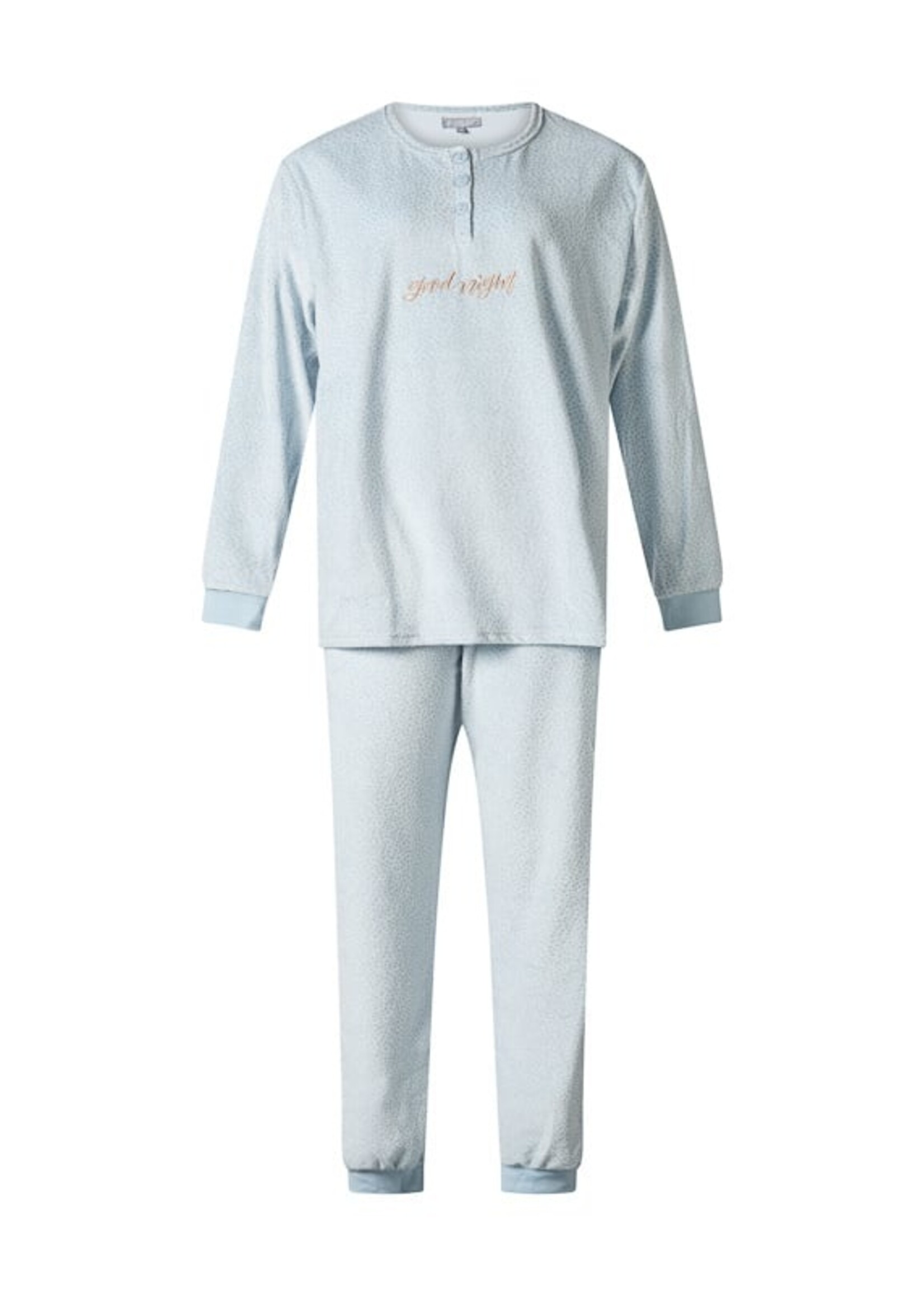 Cocodream Dames pyjama velours - lichtblauw