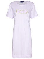 Pastunette Nachthemd dames korte mouw - flower stripes lila
